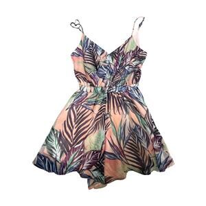 Show Me Your Mumu Small Tropical Palm Leaf Print Romper